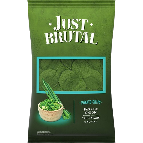Чипсы картоф Just Brutal со вкусом лука Параде 85г