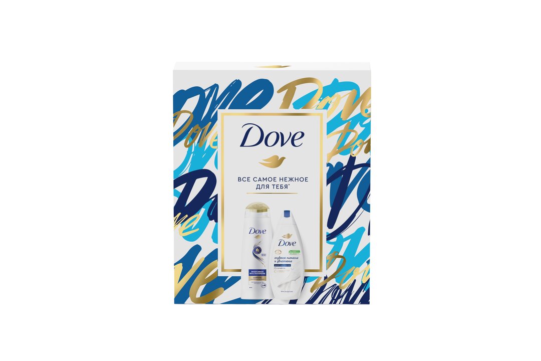 

Подарочный набор Dove Красота и сияния шампунь 250 мл + гель для душа 250 мл