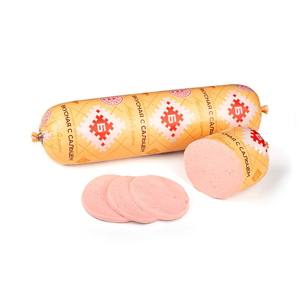 Изд колб мясн вар Колбаса Вкусная с сальцем в/с вес Брестские традиции