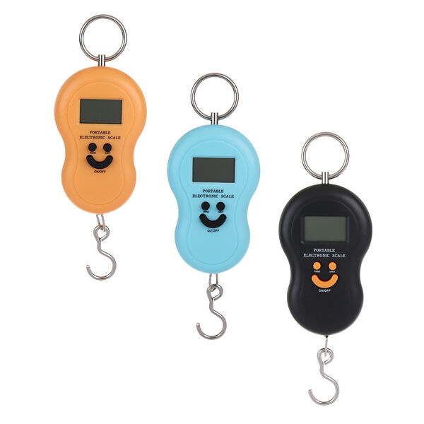 Безмен электронный, вертикальный, жк-дисплей, макс. нагрузка 50кг, 2xааа, 3 цвета в ассортименте