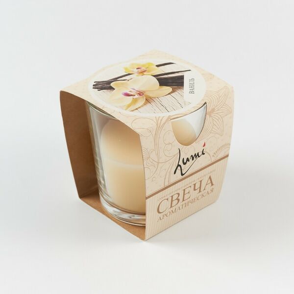 Свеча ароматическая в стакане Ваниль