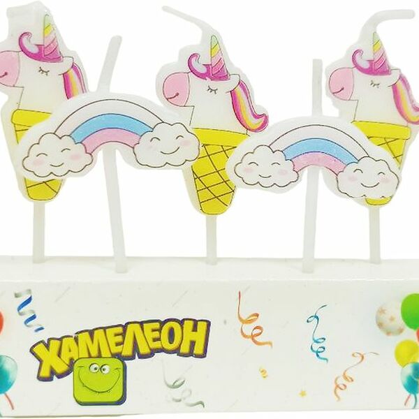 Свечи Хамелеон для торта VPH098 5шт