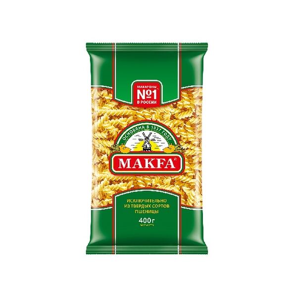 Макароны Makfa Спирали, 400г