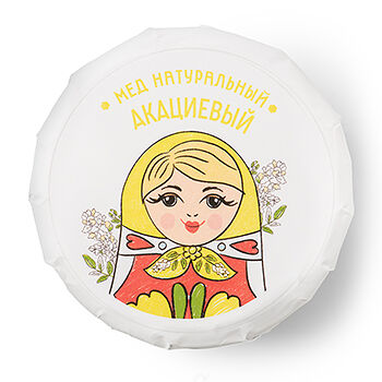 Мед Пчельник Матрешка акациевый 270 г, ст/б, Россия