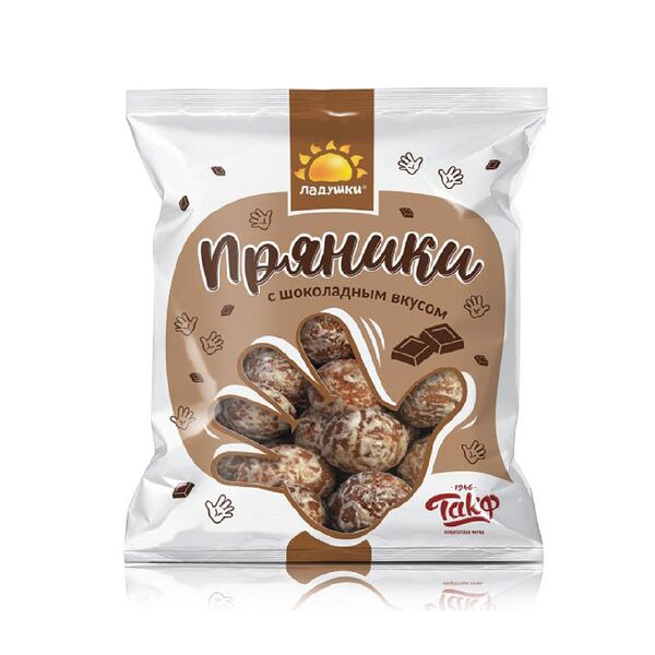 Пряники Ладушки с шоколадным вкусом 350г