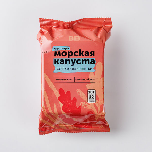 Морская капуста хрустящая со вкусом креветки 10 г