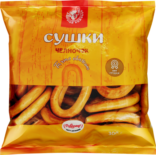 

Сушки челночок Золотой колобок 300 г