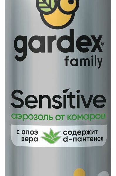 Аэрозоль Gardex Family Sensitive от комаров 150 мл
