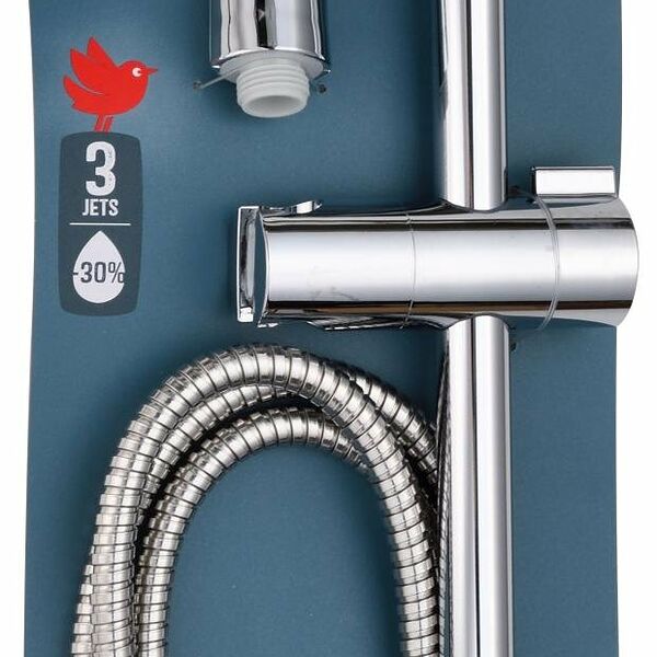 Душевой гарнитур Ашан Красная птица Лейка для душа + Шланг + Штанга, 75 см