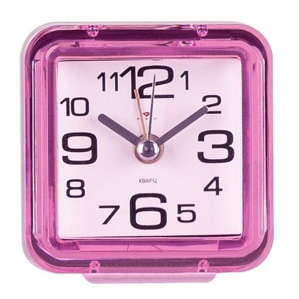 Настольные часы Рубин розовые