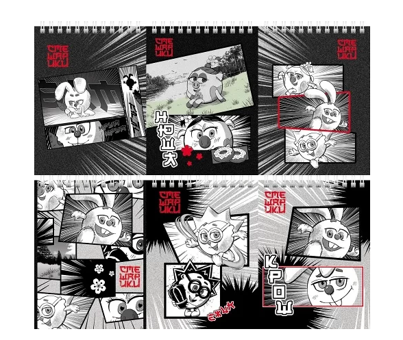 Блокнот Hatber Смешарики на гребне клетка А6, 40 л, 1шт в ассортименте