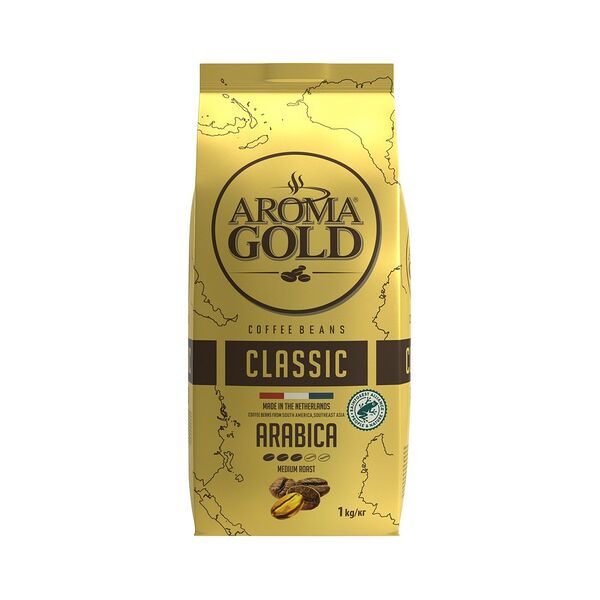Кофе Aroma Gold Classic Coffee Beens в зернах 1 кг