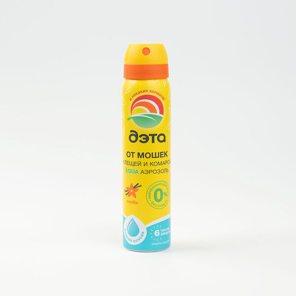 Дэта Аква аэрозоль на водной основе от мошек, клещей и комаров, 100 мл