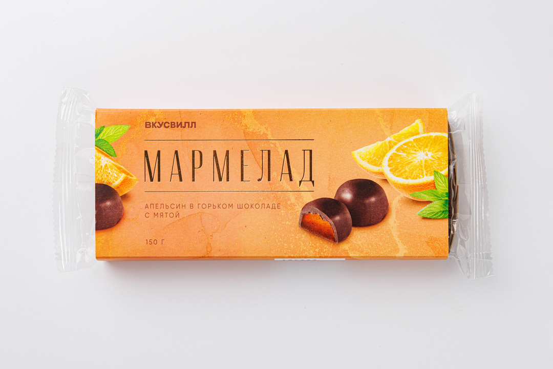 

Мармелад Апельсин в горьком шоколаде с мятой