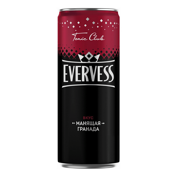 Газированный напиток Манящая Гранада Evervess 0.33 л