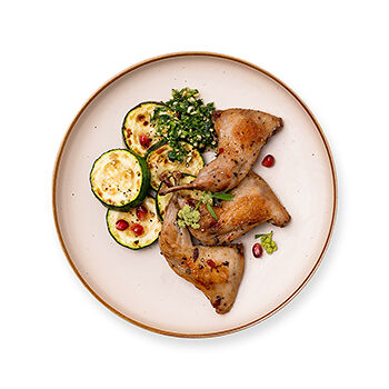 Окорочка перепела в гранатовом маринаде, Почти готово