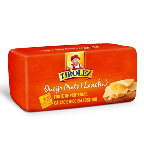 Сыр твёрдый Prato 56%, Tirolez, Бразилия, БЗМЖ
