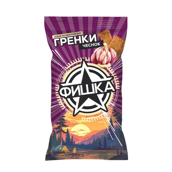 Гренки Фишка Чесночные 120г