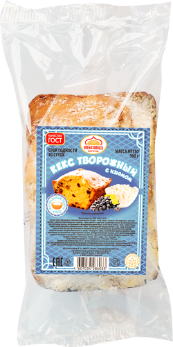 

Кекс Хлебозавод №5 Творожный с изюмом 300 г