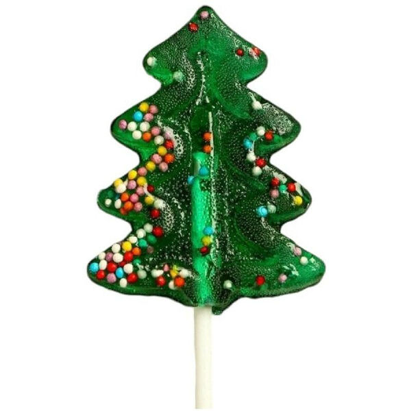 Карамель Lenco Елочка в обсыпке со вкусом яблока