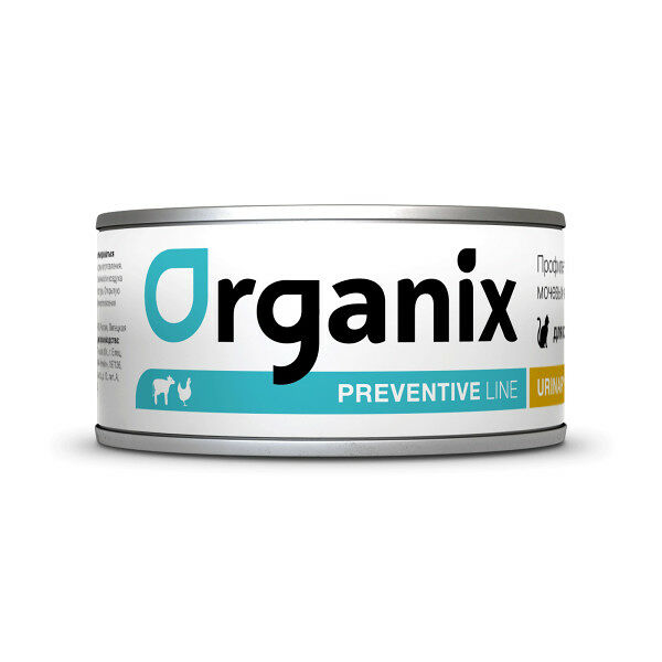 Консервы для кошек Organix Preventive Line Urinary профилактика образования мочевых камней 100 г