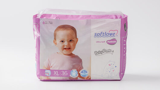 Подгузники-трусики Softlove Platinum Хl 12-17кг 36шт.