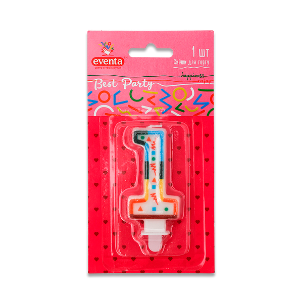 Свеча Eventa Цифры для торта 1 шт