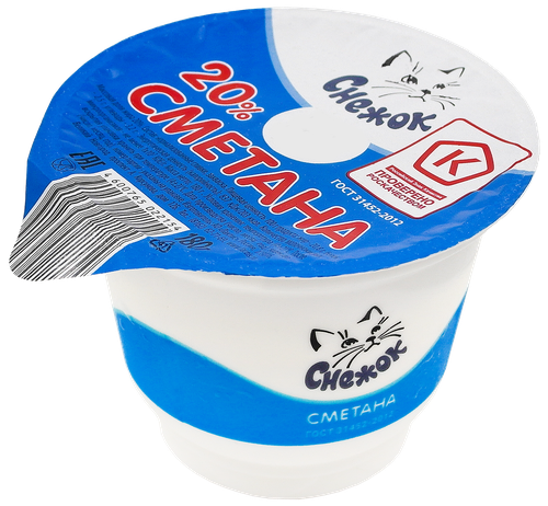 

Сметана Снежок 20 % 180 г