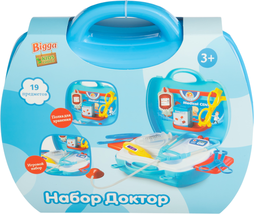 

Набор игровой BIGGA Доктор в чемодане 19 предметов