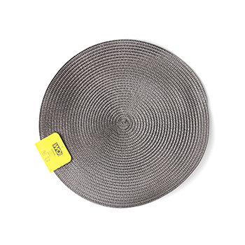 

Салфетка подстановочная круглая Wo Home Jardin 38 см, темно-серая, полипропилен, полиэтилен