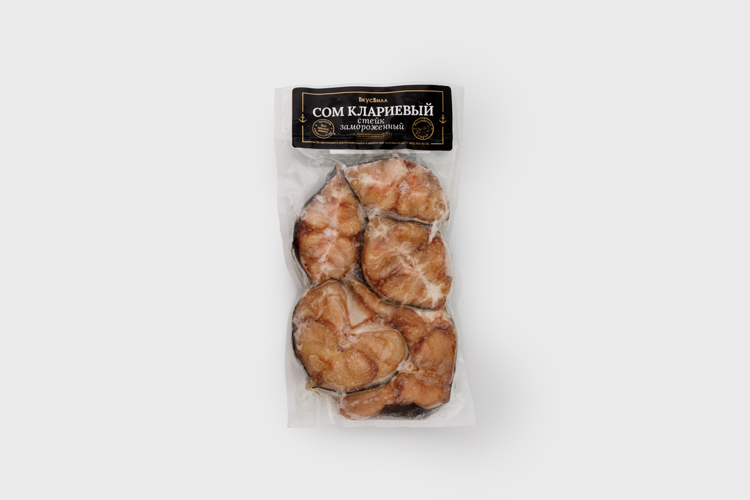 

Сом клариевый стейк ВкусВилл замороженный вес