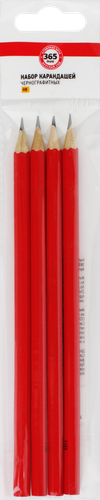 

Набор карандашей чернографитных 365 ДНЕЙ НВ, 4шт