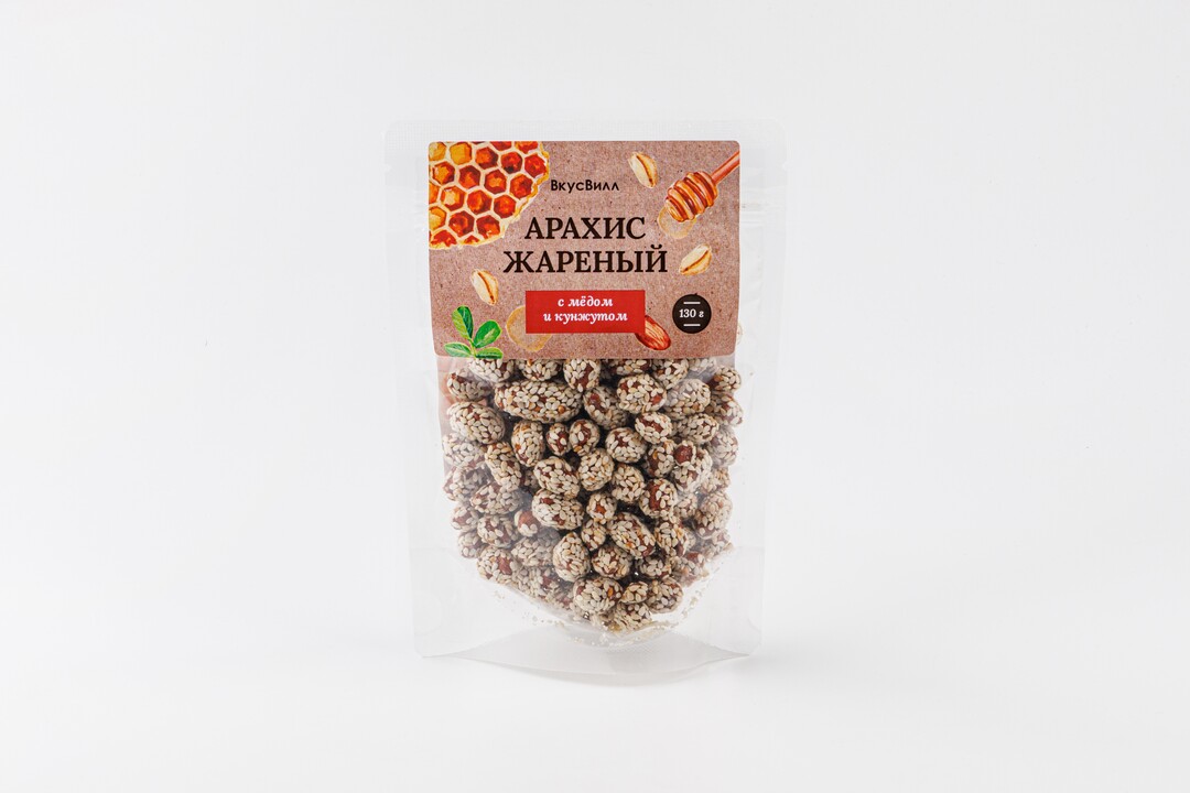 

Арахис жареный с медом и кунжутом