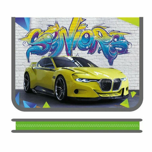 Папка для тетрадей А5 молния вокруг печать,пластик,ПМ-А5-04, СКАЙЛАЙН