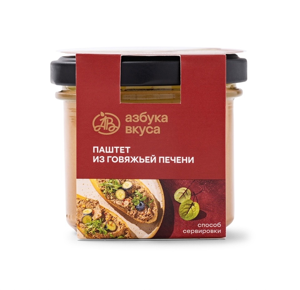 

Паштет Азбука Вкуса из говяжьей печени 90 г