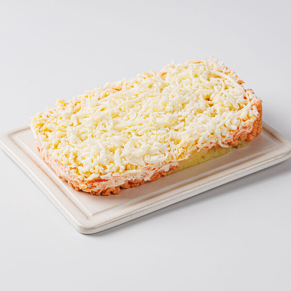 Мимоза с семгой горячего копчения