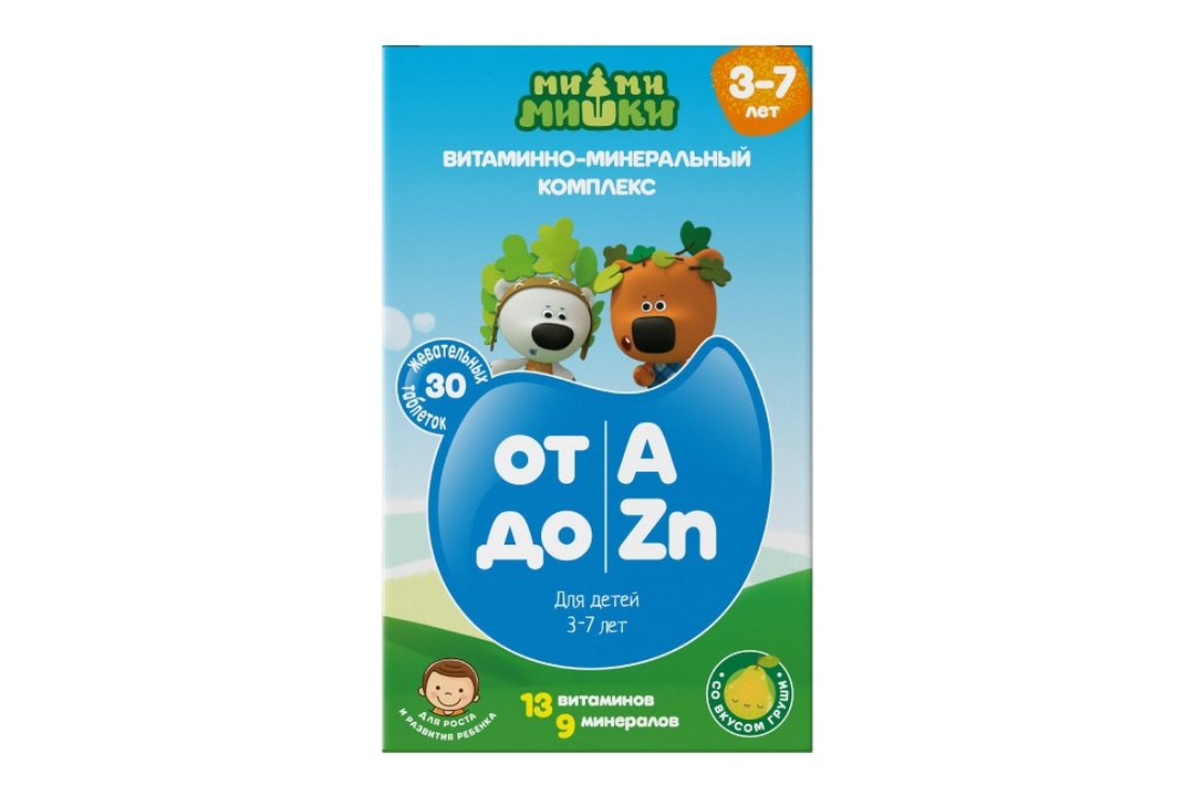 

МиМиМишки Витаминно-минеральный комплекс от А до Zn 30 шт