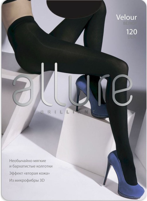 

Колготки женские Allure Velour 120 den Nero р. 2