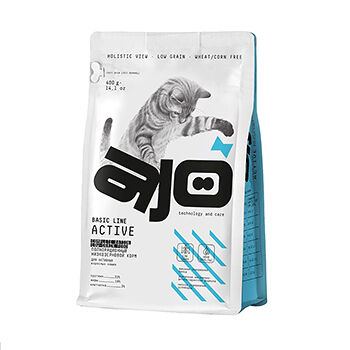 Сухой корм для активных стерилизованных кошек AJO Cat Sterile с высоким содержанием белка, с индейкой и уткой