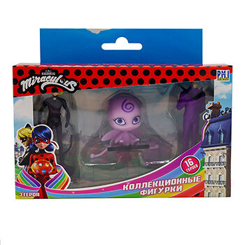 Фигурки Miraculous Нууру, Суперкот, Бражник 3 шт., Китай
