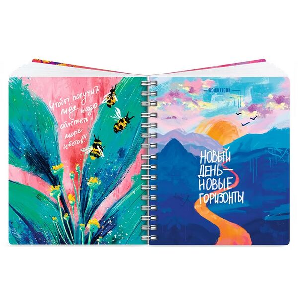 Тетрадь Double book Нежность 96 л, в ассортименте