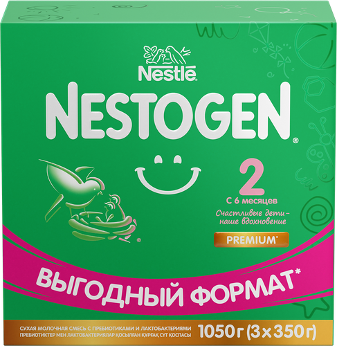 

Смесь сухая молочная Nestogen 2 с 6 месяцев 1050 г