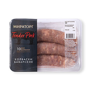 Колбаски Мираторг Баварские свиные для жарки 360г