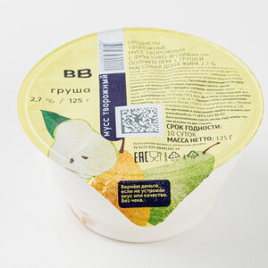 Мусс творожный Вкусвилл "Груша"