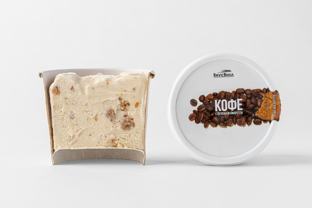 

Мороженое "Кофе с печеньем амаретти"(Продукт замороженный)