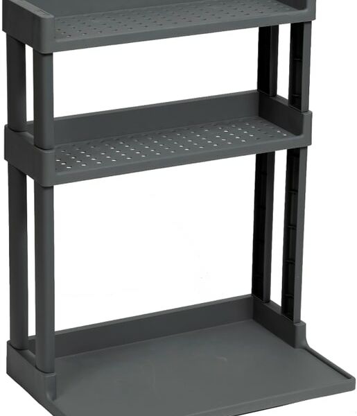 Подставка-органайзер Vikea настольная 3-х ярусная серый