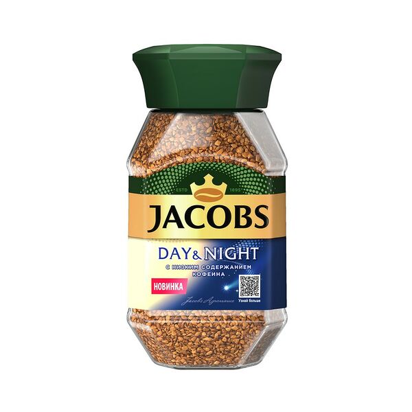Кофе Jacobs Day&Night натур. раств. сублимир. декофеин 95 г