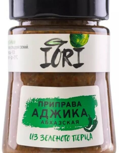 Приправа Iori Аджика Абхазская из зеленого перца 120г