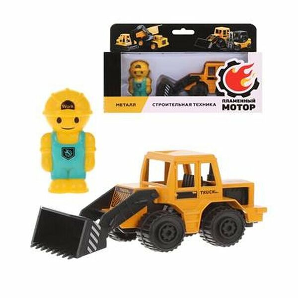 Игрушка Трактор метал. и фигурка строителя _РП