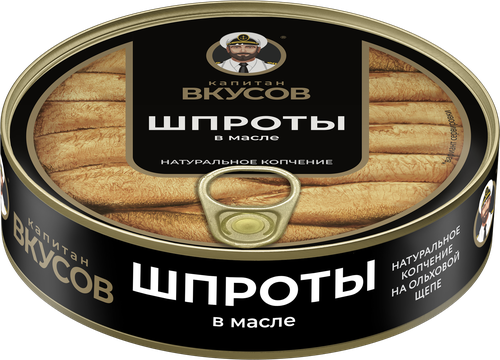 

Шпроты Капитан вкусов из балтийской кильки в масле 160 г